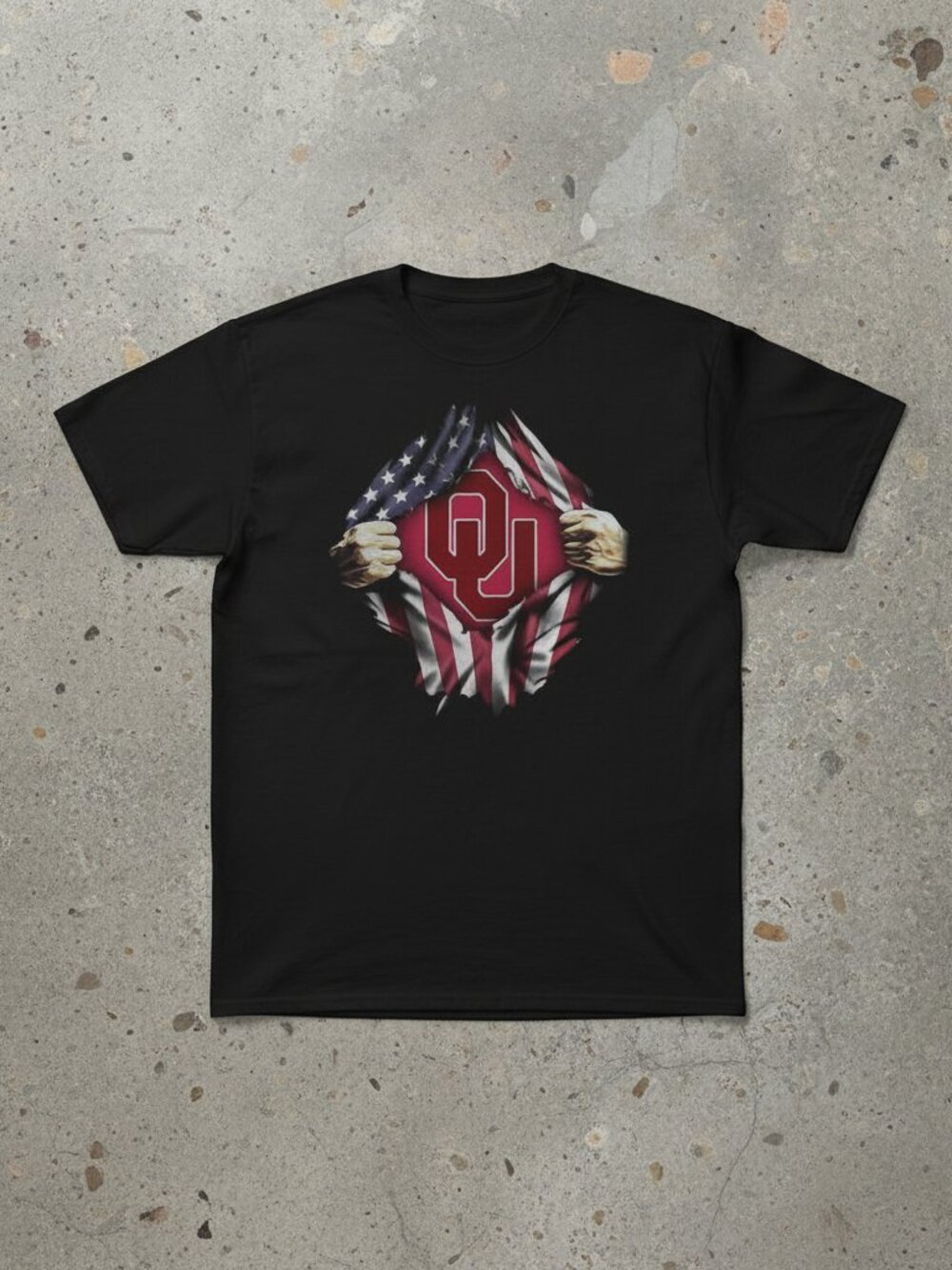 OU Oklahoma Football Graphic Tee | Patriotic Game Day Unisex Shirt